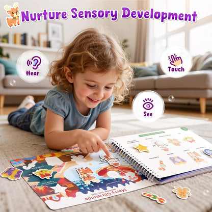 📖 Montessori Preschool Busy Book (15 Themes)