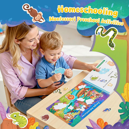 📖 Montessori Preschool Busy Book (15 Themes)