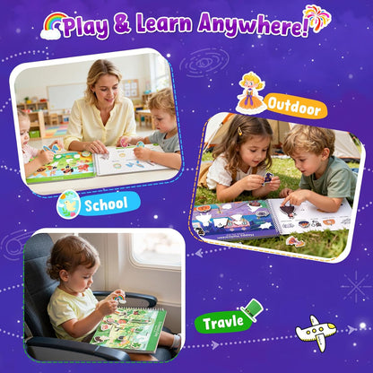 📖 Montessori Preschool Busy Book (15 Themes)