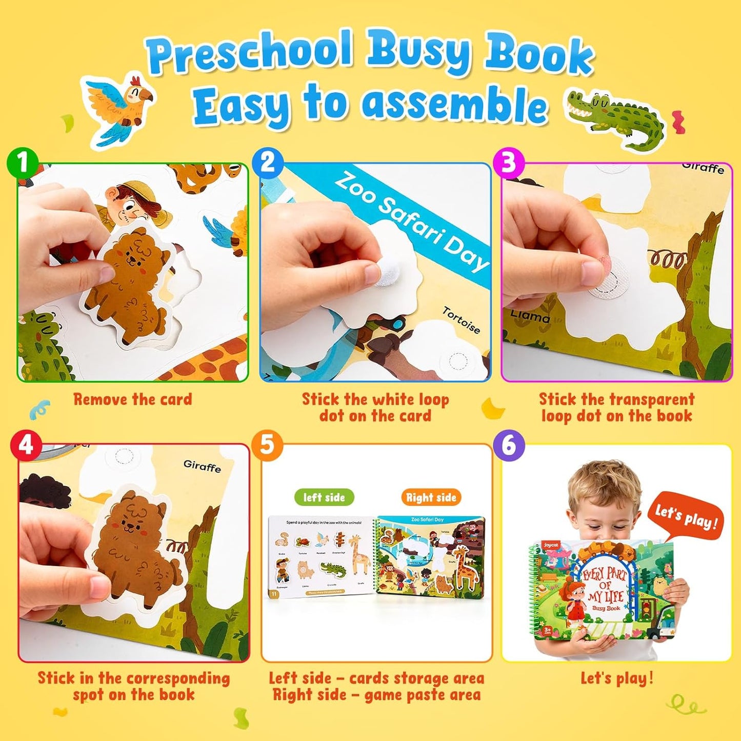 📖 Montessori Preschool Busy Book (15 Themes)