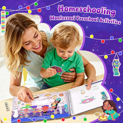 📖 Montessori Preschool Busy Book (15 Themes)