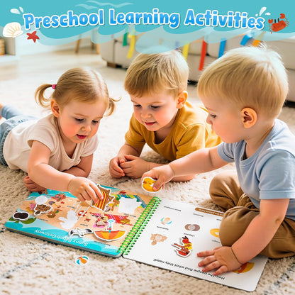📖 Montessori Preschool Busy Book (15 Themes)