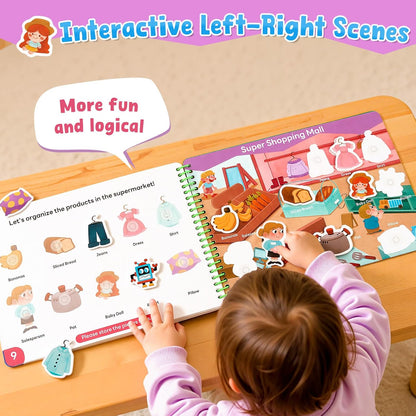 📖 Montessori Preschool Busy Book (15 Themes)