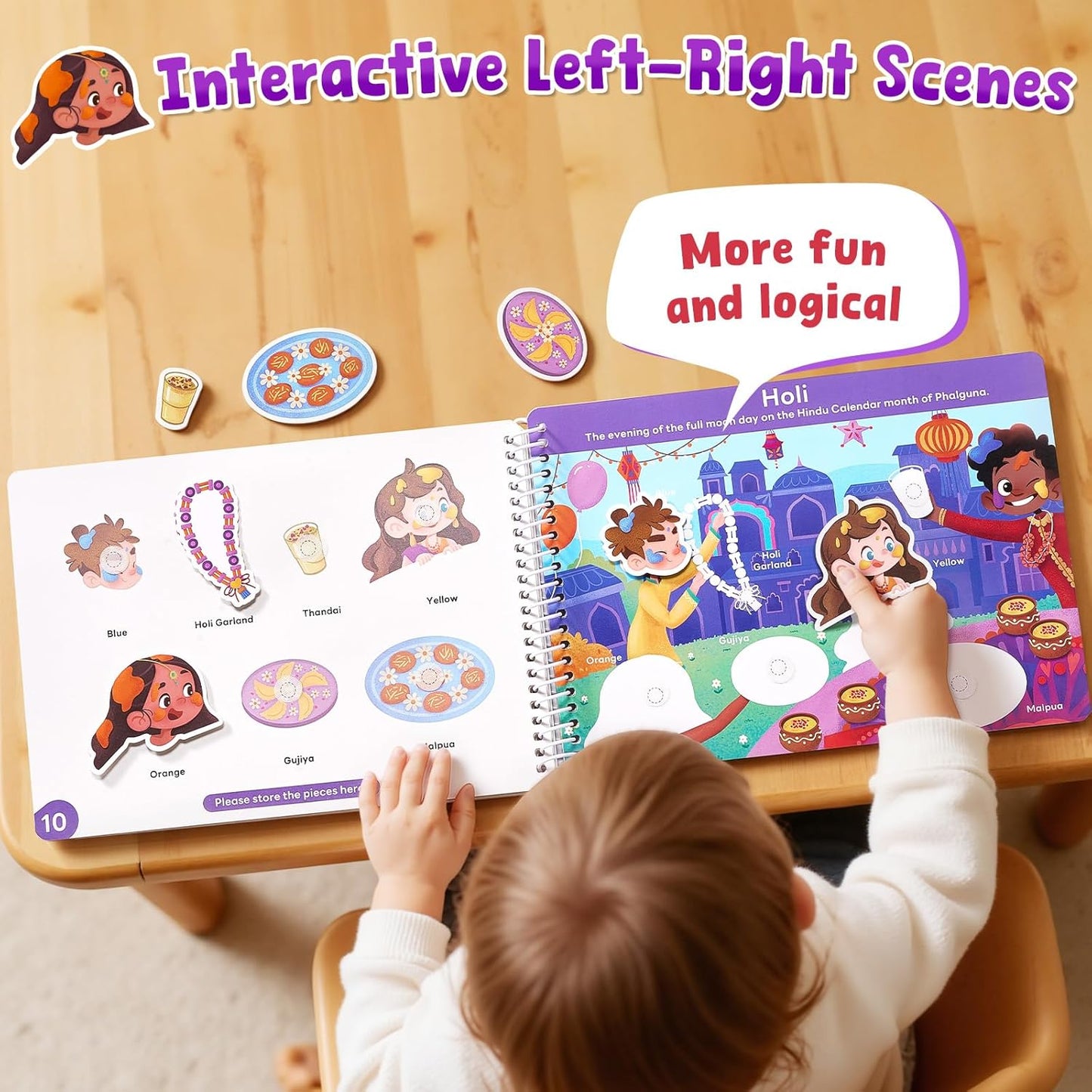 📖 Montessori Preschool Busy Book (15 Themes)